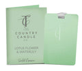 The Country Candle Company Scented Expressions Lotus Flower & Waterlily Luxury Fragrance Card