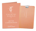 The Country Candle Company Scented Expressions Nectar & Sandalwood Luxury Fragrance Card