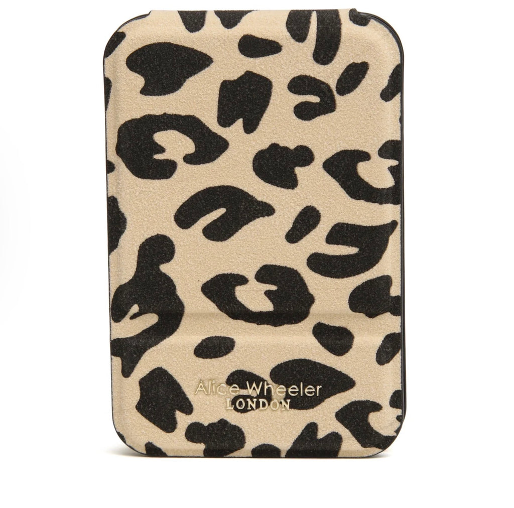Alice Wheeler Leopard - Mini Folding Mirror