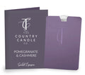The Country Candle Company Scented Expressions Black Pomegranate Luxury Fragrance Card