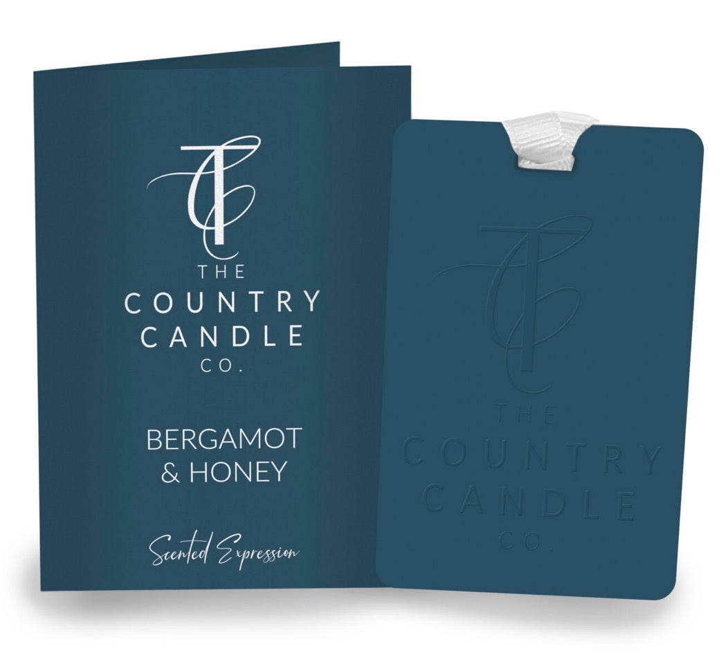 The Country Candle Company Scented Expressions Bergamot & Honey Luxury Fragrance Card