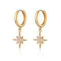 Scream Pretty Starburst Hoop Earrings 18k Gold Plated Sterling Silver