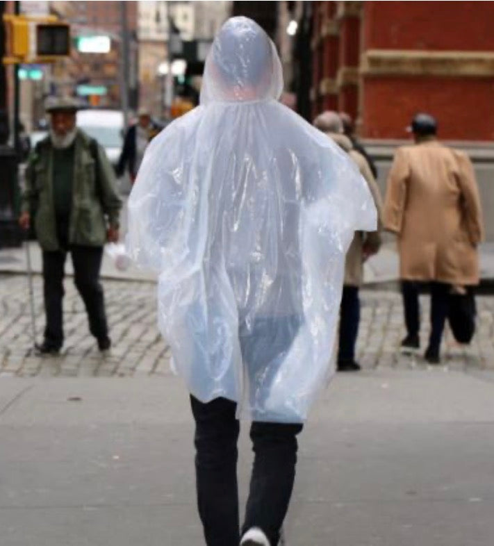 Kikkerland Emergency Rain Poncho Assorted Colours