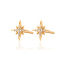 Scream Pretty Starburst Earrings 18k Gold Plated Sterling Silver