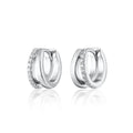 Scream Pretty Illusion Split Mini Huggie Earrings Sterling Silver