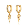 Scream Pretty Rebel Charm Hoop Earrings 18K Gold Plated Sterling Silver