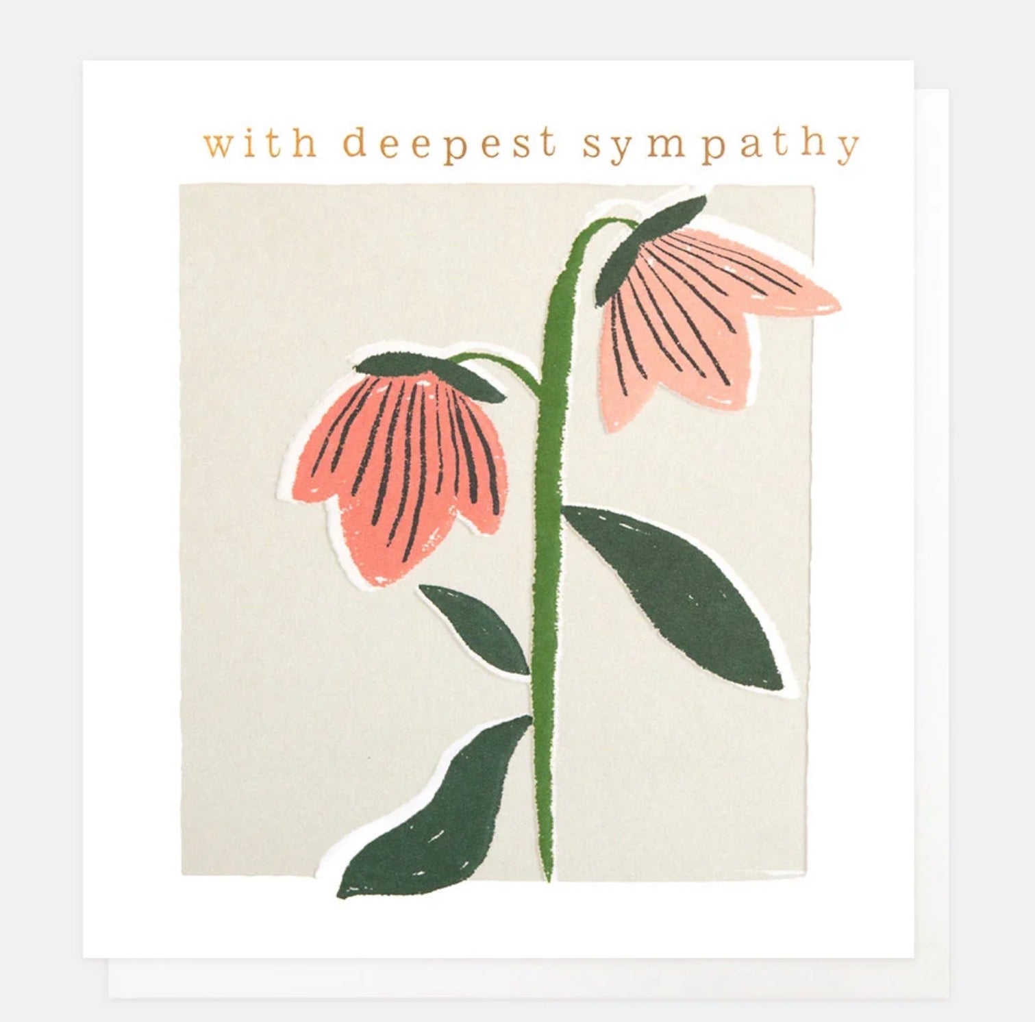 Caroline Gardner With Deepest Symapthy Card