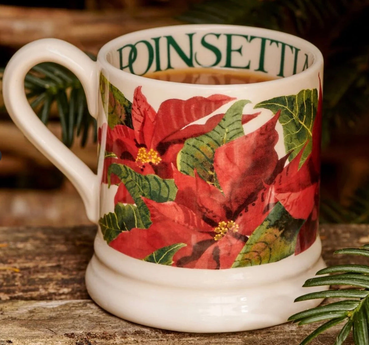Emma Bridgewater Poinsettia 1/2 Pint Mug
