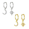 She Is Beautiful Star And Moon Gold Huggies