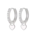 She Is Beautiful White Huggies Sterling Silver