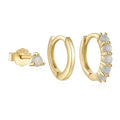 She Is Beautiful Opal Stacking Set Gold