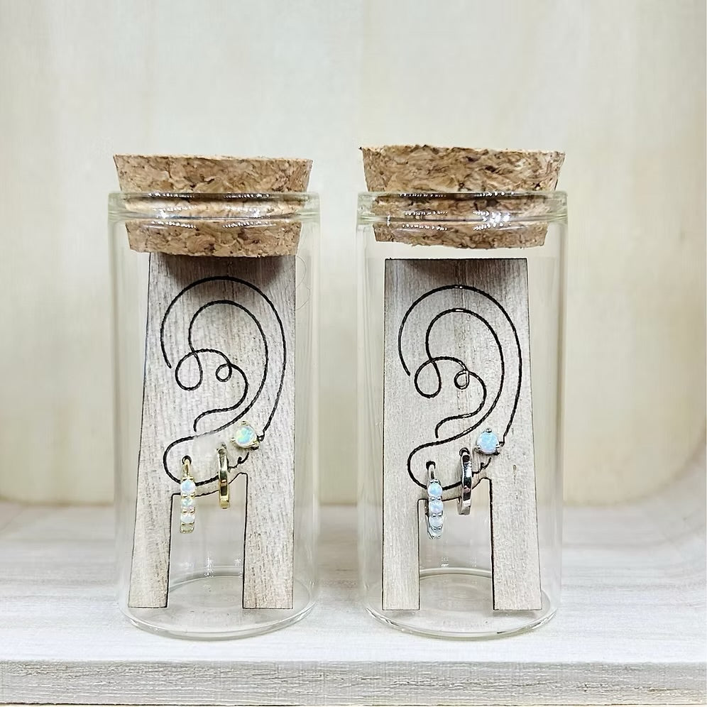She Is Beautiful Opal Stacking Set Gold