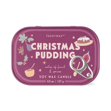 Paddywax Christmas Pudding Soy Wax Candle 4.5oz