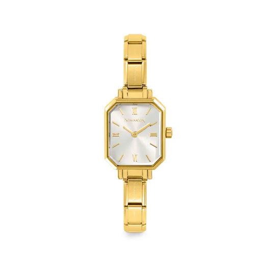 Nomination TIME PARIS YELLOW PVD WATCH SUNRAY SILVER DIAL 076032/017
