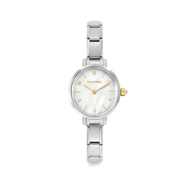 Nomination Time Oval Watch Mother Of Pearl 076040/008