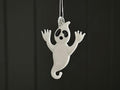 Glass Ghost Hanging Halloween Decoration