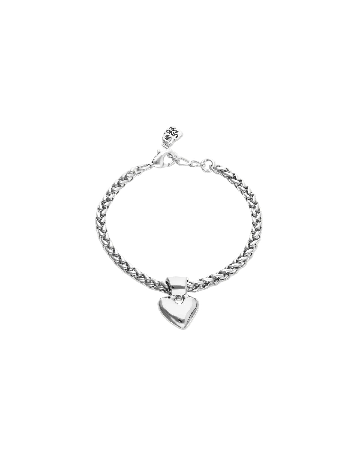 Uno De 50 Chain Bracelet With Small Heart Detail