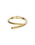 Uno De 50 Gold Bangle Bracelet With Intertwined Organic Shapes
