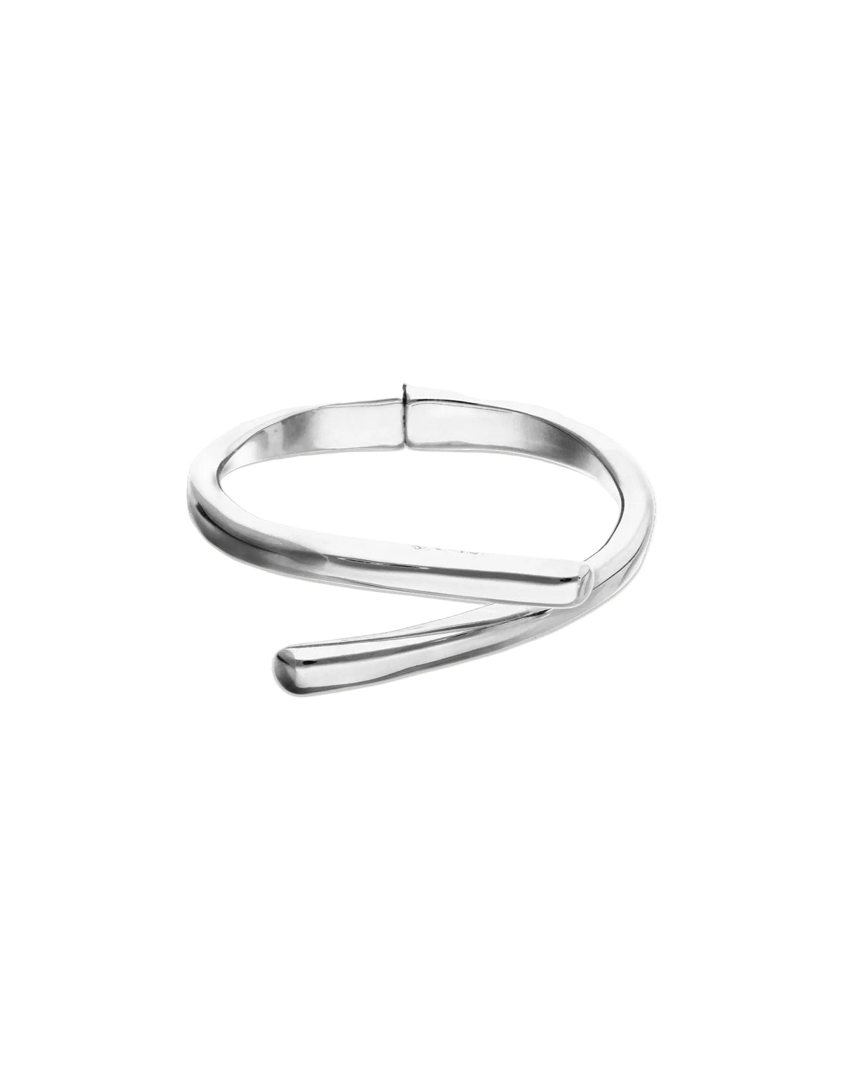 Uno De 50 Silver Plated Bangle Bracelet With Intertwined Organic Shapes