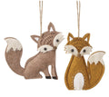 Felt Fox Hanging Assortment of 2