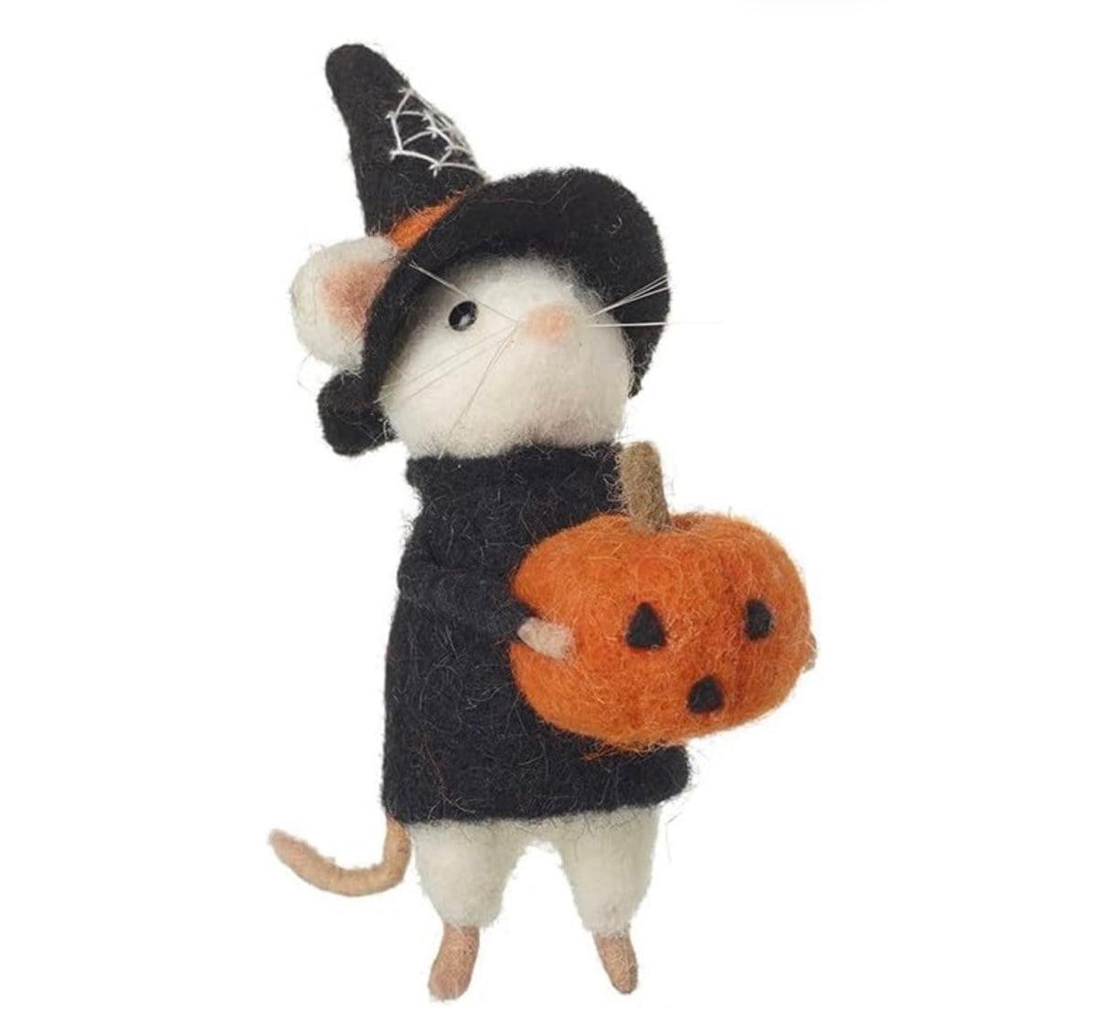 Felt Mouse in Witch Hat