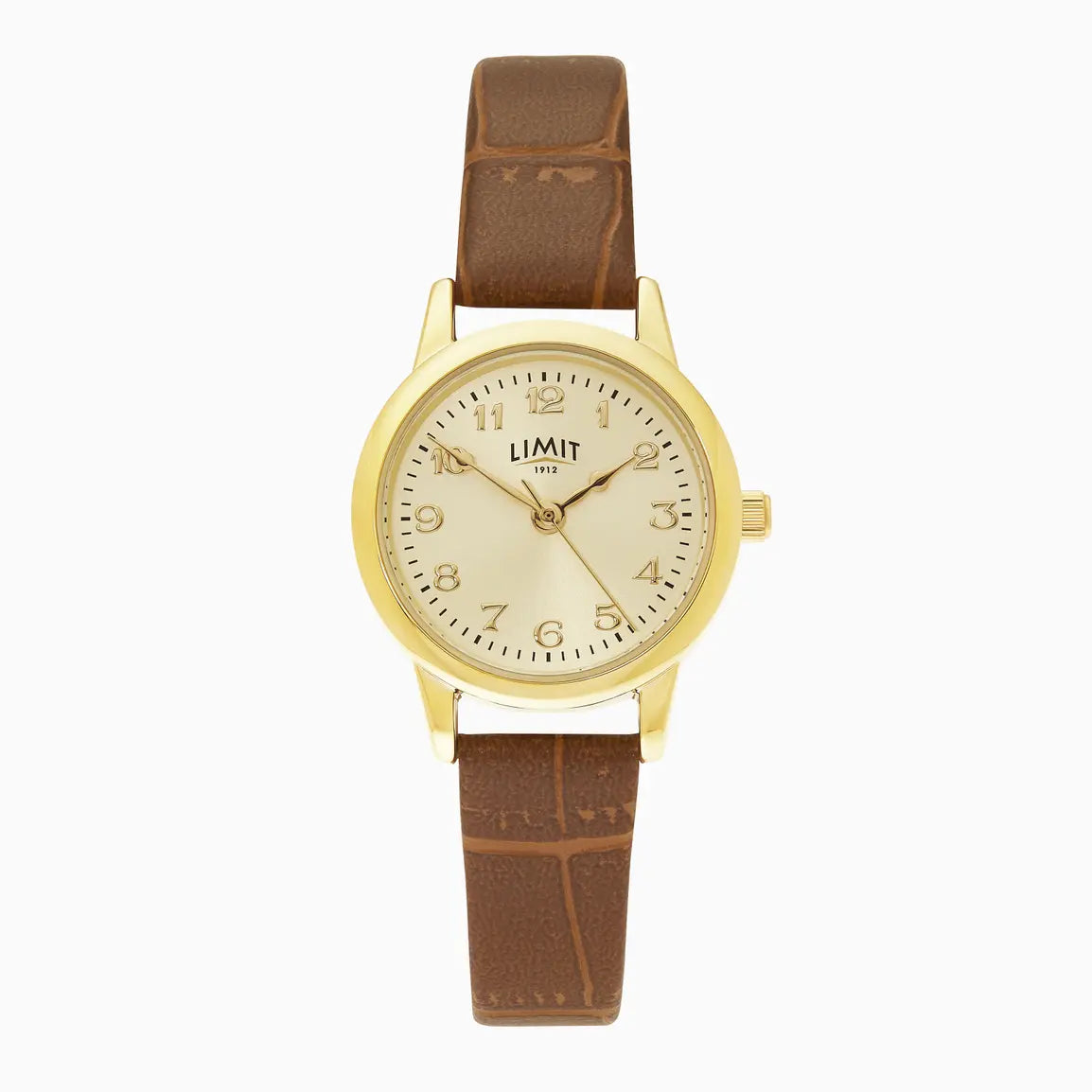 Limit  Ladies Watch Gold Case And PU Strap with Champagne Dial