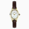 Ladies Limit Classic Watch Two Tone Case And PU Strap with White Dial