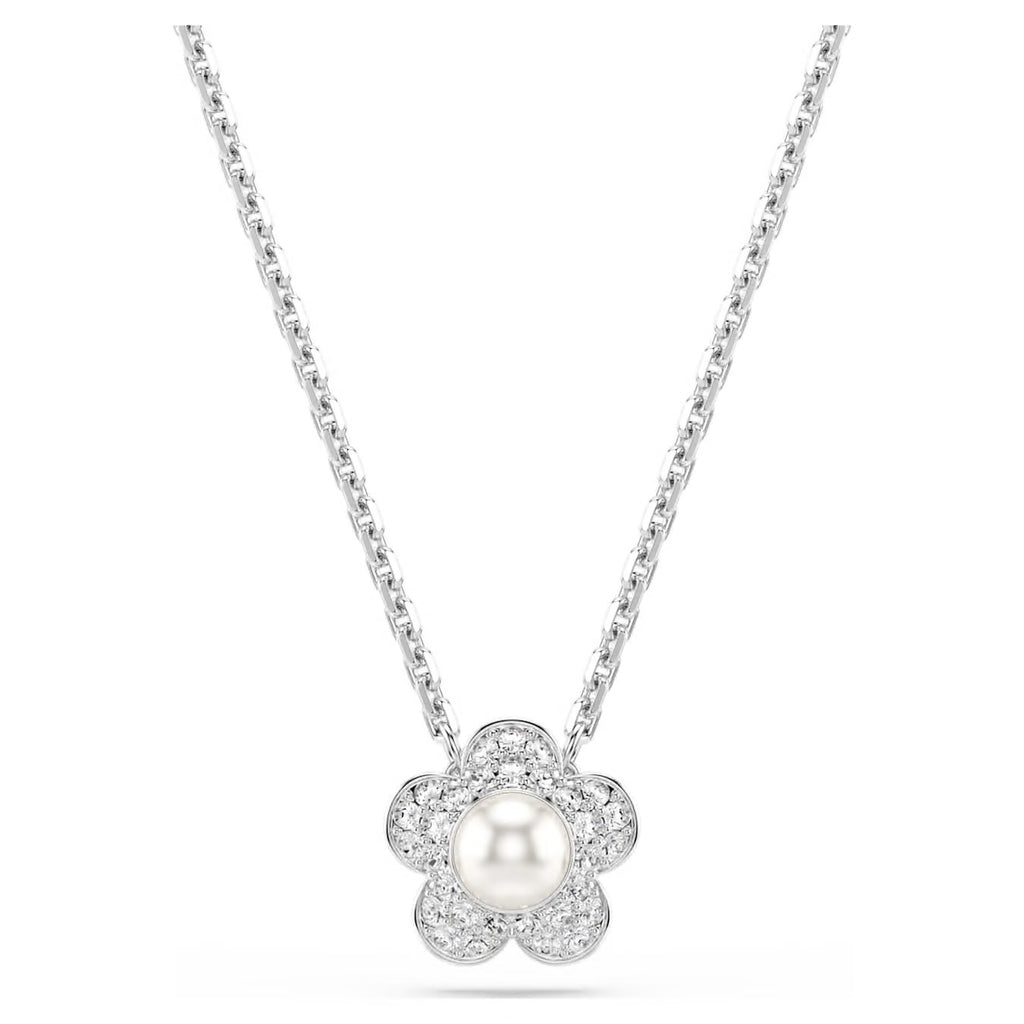 Swarovski Ariana Grande x Swarovski Pendent Crystal Pearl Round Cut Flower White