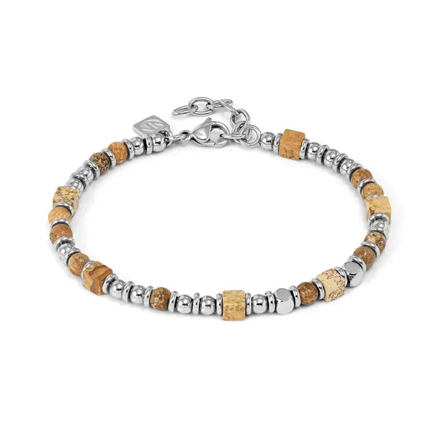 Nomination INSTINCTSYLE Infinity Bracelet Natural Stones With Paesina Stone 027935/088
