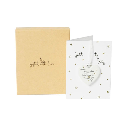 Belly Button Just To Say Robins Appear When Loved Ones Are Near Boxed Ceramic