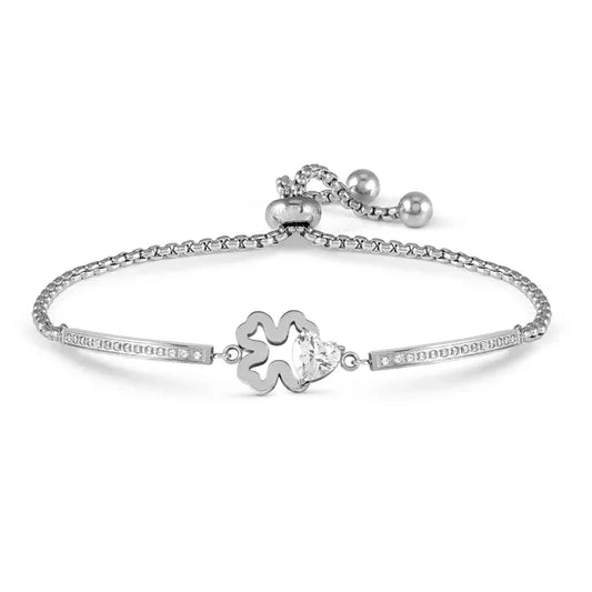 Nomination MILLELUCI BRACELET, FOUR-LEAF CLOVER, CZ HEART 028019/006