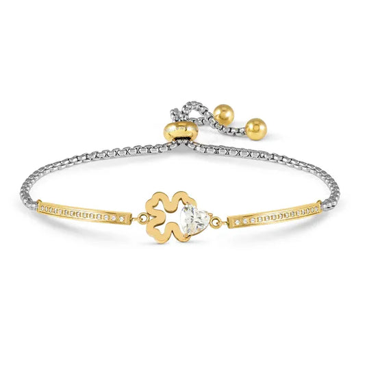 Nomination MILLELUCI BRACELET, FOUR-LEAF CLOVER, CZ HEART  028021/006