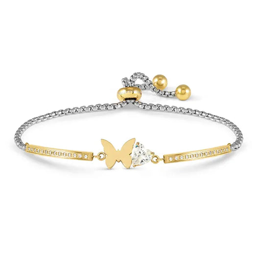 Nomination MILLELUCI BRACELET WITH BUTTERFLY AND CZ HEART 028021/010