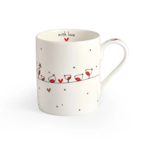 Belly Button Designs Robins With Love Mug