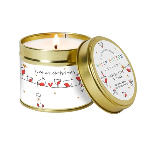 Belly Button Designs Robin Love At Christmas Candle