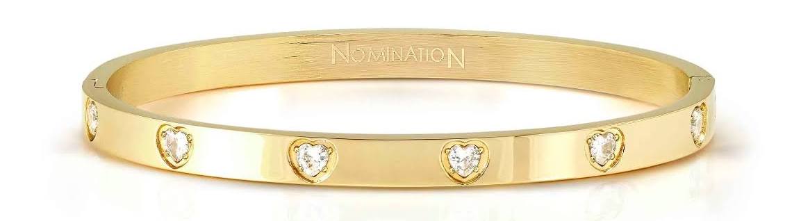 Nomination PRETTY BANGLES BRACELET, WHITE HEART CZ 029529/020
