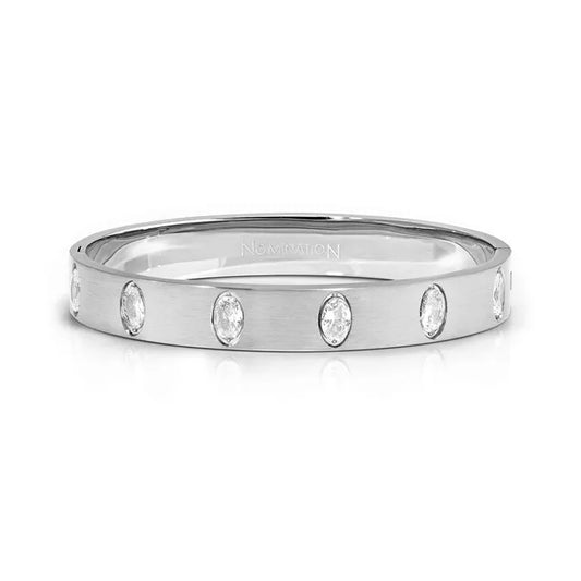 Nomination Pretty Bangle SATINSHINE Wide Medium White 029538/001