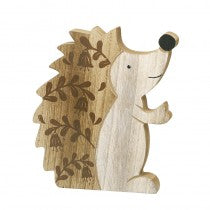 Heaven Sends Wooden Hedgehog Flower Pattern