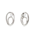 Nomination My Rebel Art Sterling Silver Small Oval Earrings With CZ 242811/053