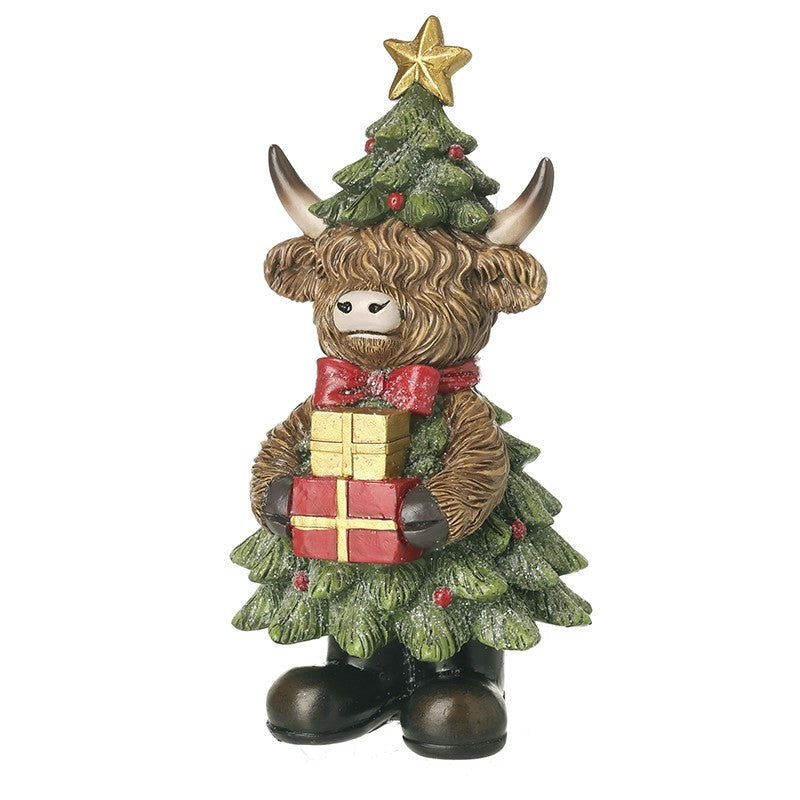 Heaven Sends Highland Cow Dressed As Tree