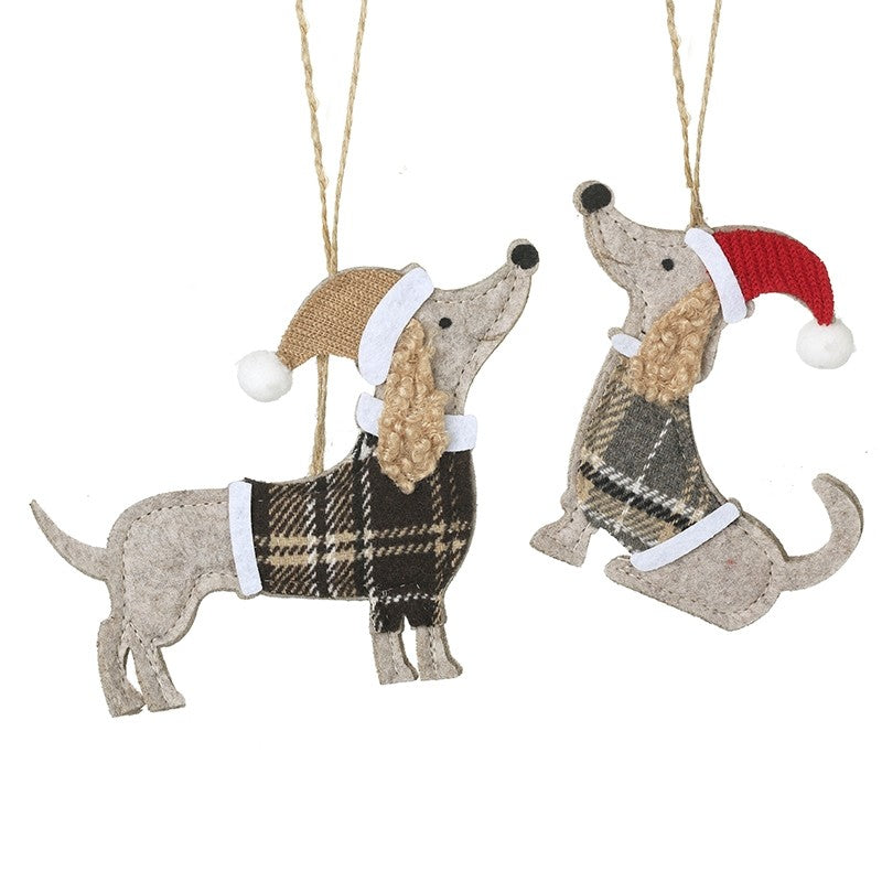 Heaven Sends Felt Hanging Dog Standing
