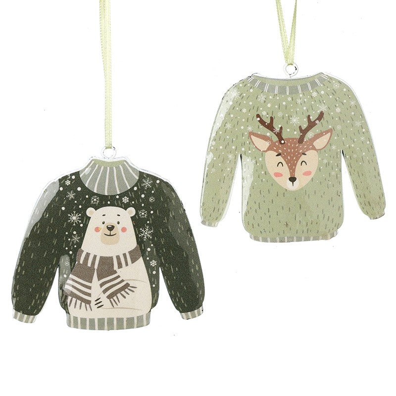 Heaven Sends Hanging Christmas Jumper Polar Bear
