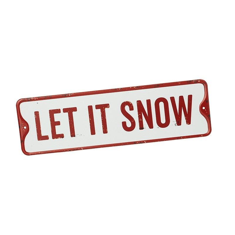 Heaven Sends Metal Let It Snow Sign