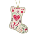 Heaven Sends Flowery Heart Bird Stocking Hanger