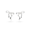 Kit Heath Serenity Ribbon Bow Dainty Stud Earrings