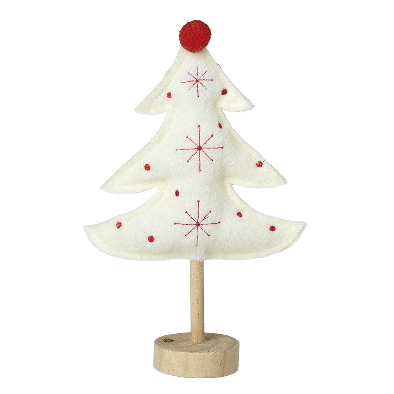 Heaven Sends Red And White Felt Tree Large