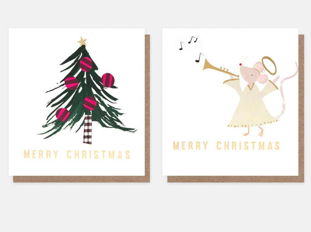 Caroline Gardner Collage Tree & Angel Mouse Mixed Charity Pack
