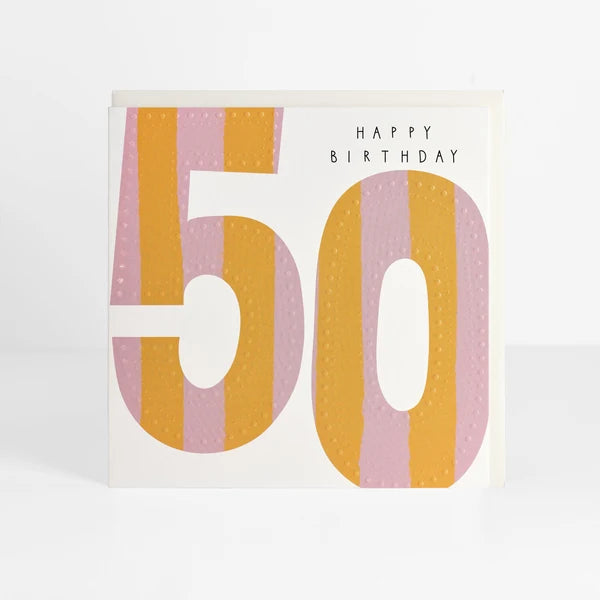 Belly Button Designs Happy Birthday 50 Card