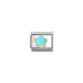 Nomination COMPOSABLE CLASSIC LINK TURQUOISE FLOWER 030522/06