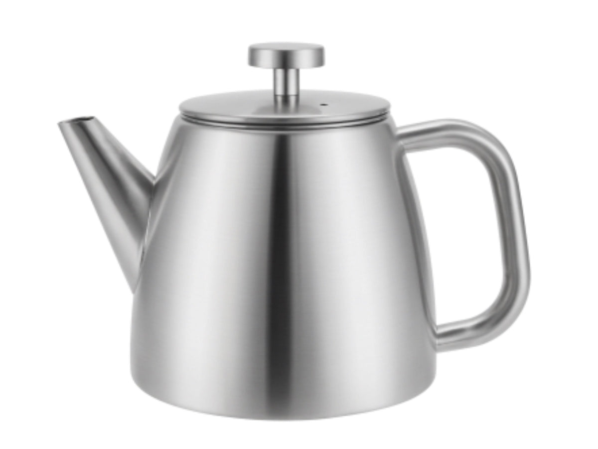 Cafe Ole Kelham Double Wall Teapot 600ml Stainless Steel